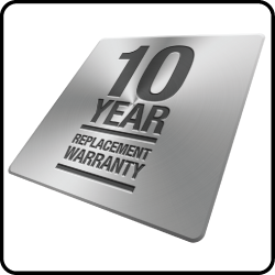 10 year replacement warranty